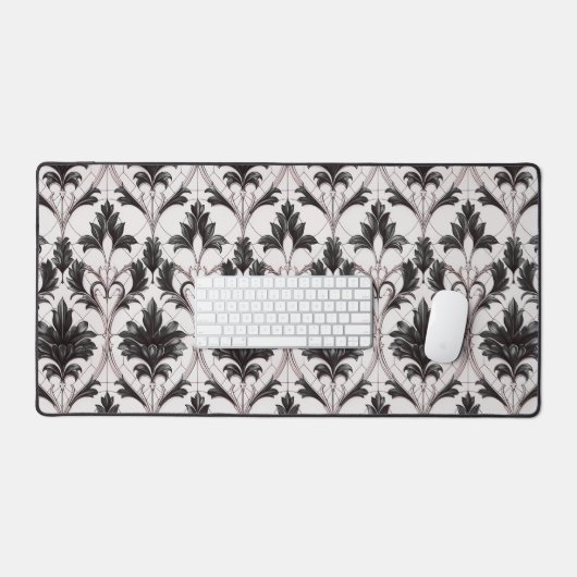 ゴシック壁紙 – ゴシックビクトリアン様式リバイバルヴィンテージ デスクマット (キーボード&マウス)