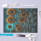 ゴシック夕べひまわりデクページ紙 薄葉紙 (クラフト)