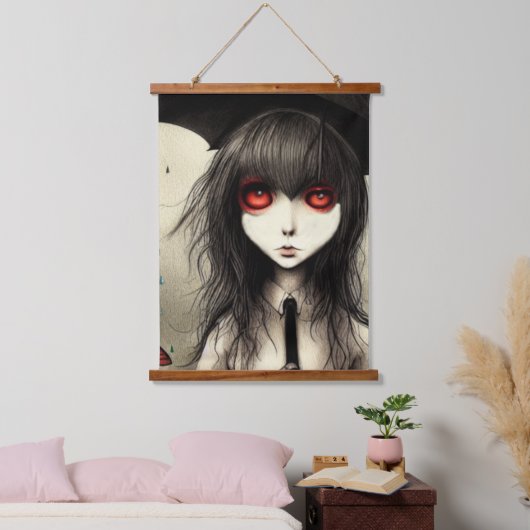 ゴシック女子校生 吊り下げ型タペストリー (寝室)