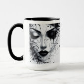 ゴシック女性の顔 マグカップ (左)