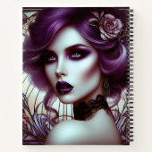 ゴシック女性アールヌーヴォー様式 ノートブック (裏面)