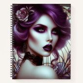 ゴシック女性アールヌーヴォー様式 ノートブック (正面)