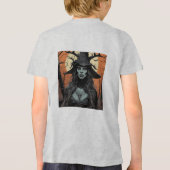 ゴシック女性デーモン トライブレンドTシャツ (裏面)