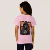 ゴシック女性デーモン Tシャツ (裏面フル)