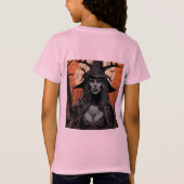 ゴシック女性デーモン Tシャツ (裏面)
