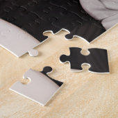 ゴシック女性花模様AI生成アート ジグソーパズル (側面)