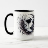 ゴシック女性顔 マグカップ (左)