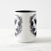 ゴシック女性顔 マグカップ (中央)