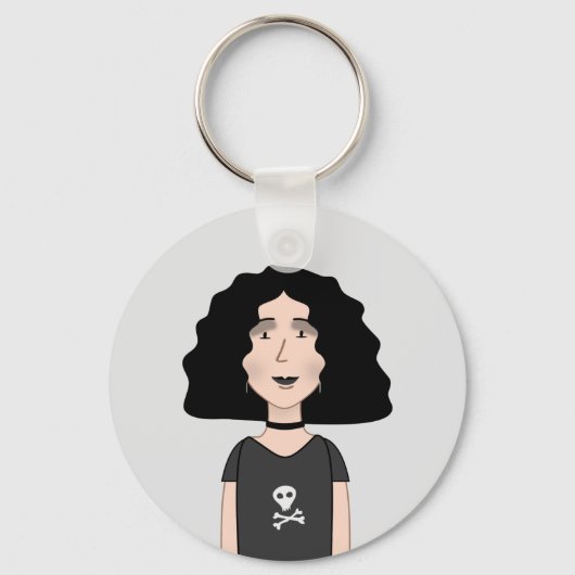 ゴシック女 キーホルダー (正面)