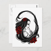 ゴシック女 ポストカード (正面/裏面)