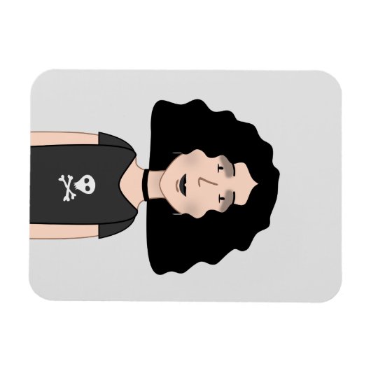 ゴシック女 マグネット (横)