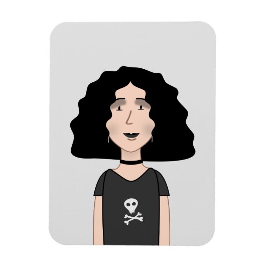 ゴシック女 マグネット (縦)