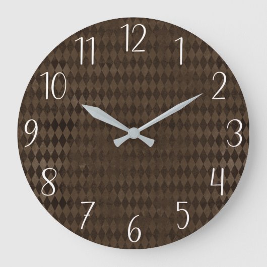 ゴシック子供部屋ダークハーレクイン ラージ壁時計 (正面)