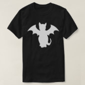 ゴシック子猫こうもり猫用シャツ Tシャツ (デザイン正面)