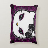 ゴシック子猫スカルボウ アクセントクッション (裏面(縦))