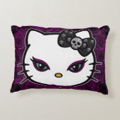 ゴシック子猫スカルボウ アクセントクッション (裏面)