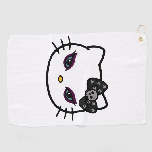 ゴシック子猫 ゴルフタオル (横)
