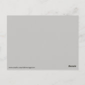 ゴシック字黒猫シルエット葉書 ポストカード (裏面)