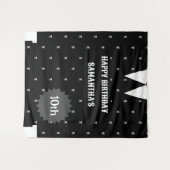 ゴシック小さな女の子ブラック誕生日背景 タペストリー (正面(横))