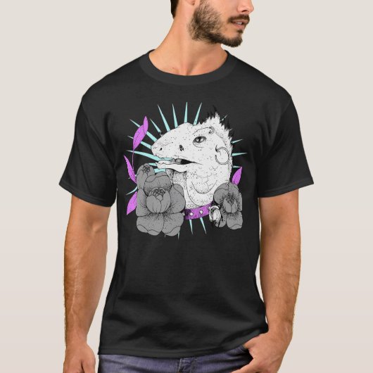 ゴシック岩恐竜 Tシャツ (正面)