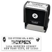 ゴシック差出人住所未来ミセス結婚ズ セルフインキングスタンプ (インサイチュ)