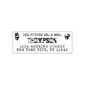 ゴシック差出人住所未来ミセス結婚ズ セルフインキングスタンプ (デザイン)