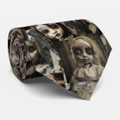 ゴシック幽霊のよく出るドールメンズネックタイ | 80sホラー ネクタイ (ロール)