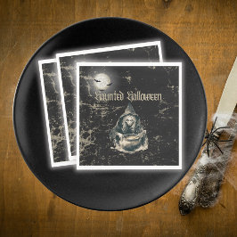 ゴシック幽霊のよく出るハウスウィッチハロウィーンの衣装パーティー スタンダードランチョンナプキン