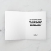 ゴシック幽霊のよく出るファミリービクトリアンレッドハウスグリーティング カード (内部)