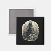 ゴシック幽霊インザフォレストヴィンテージフローラ幽霊ハ マグネット (正面/裏面)