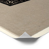 ゴシック建築の大聖堂の実体 ポスター (角)