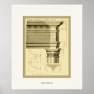 ゴシック建築~ヴィンテージファインアートプリント ポスター