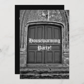 ゴシック引っ越し祝いパーティーパーティー 招待状 (正面/裏面)