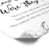 ゴシック彼らの年齢ブライダルシャワーゲーム ポスター (角)