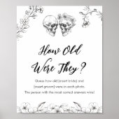ゴシック彼らの年齢ブライダルシャワーゲーム ポスター (正面)