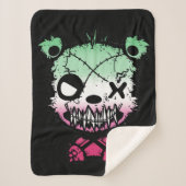 ゴシック性愛プライド旗色熊 シェルパブランケット (正面)