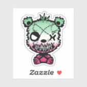 ゴシック性愛プライド旗色熊 シール (シート)