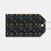 ゴシック感じ暗黒と黄 ギフトタグ (正面(横))