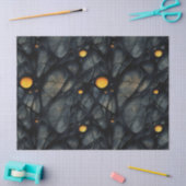 ゴシック感じ暗黒と黄 薄葉紙 (クラフト)