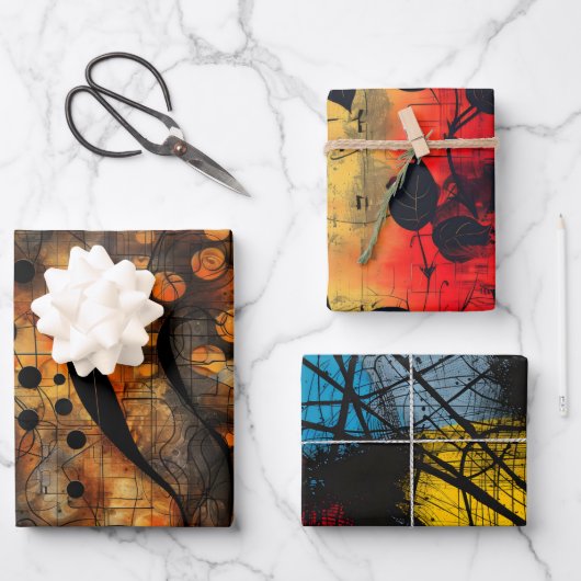 ゴシック感じ暗黒の憂鬱 ラッピングペーパーシート (正面)