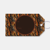 ゴシック感じ暗黒の黄色 ギフトタグ (正面(横))