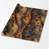 ゴシック感じ暗黒の黄色 ラッピングペーパー (アンロールド)