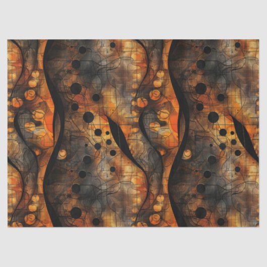 ゴシック感じ暗黒の黄色 薄葉紙 (正面)