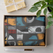 ゴシック感じ暗黒、赤、黄抽象芸術 薄葉紙 (ギフト)