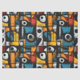 ゴシック感じ暗黒、赤、黄抽象芸術 薄葉紙