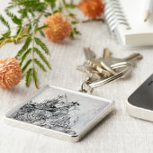 ゴシック戦士，野蛮騎士，ファンタジー キーホルダー (側面)