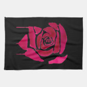 ゴシック抽象芸術バラ水彩原画 キッチンタオル (横)