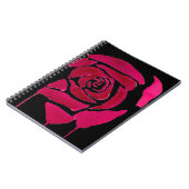 ゴシック抽象芸術バラ水彩原画 ノートブック (左側)