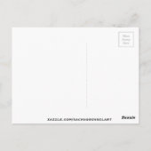 ゴシック抽象芸術バラ水彩原画 ポストカード (裏面)