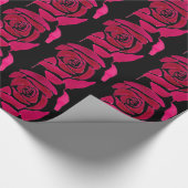 ゴシック抽象芸術バラ水彩原画 ラッピングペーパー (角)